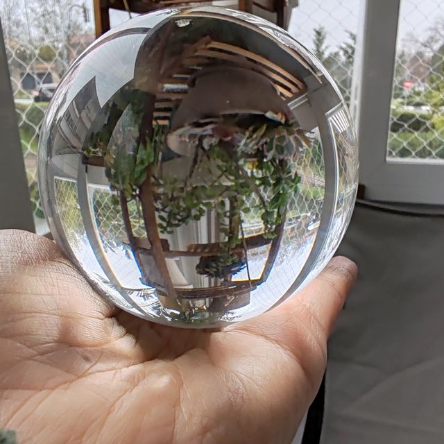 Bola de cristal decorativa o fotografía 80mm