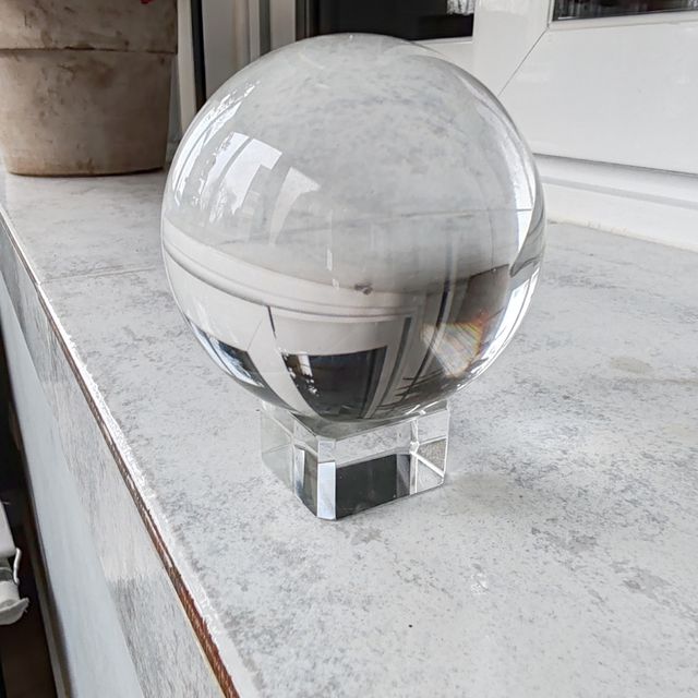 Bola de cristal decorativa o fotografía 80mm