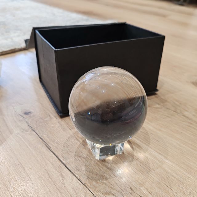 Bola de cristal decorativa o fotografía 80mm