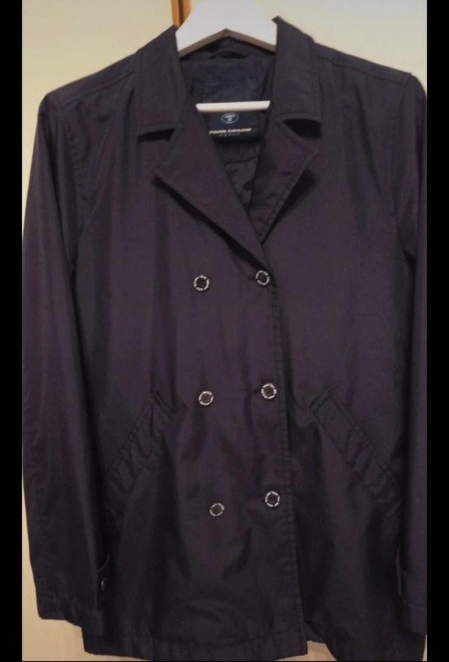 Trench Tom Tailor blu scuro