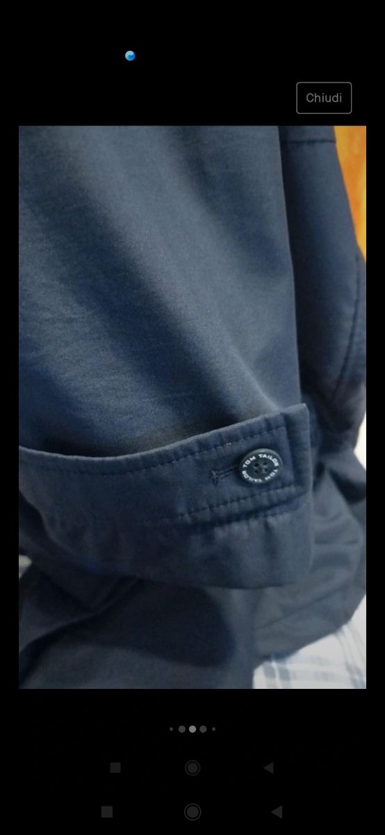 Trench Tom Tailor blu scuro