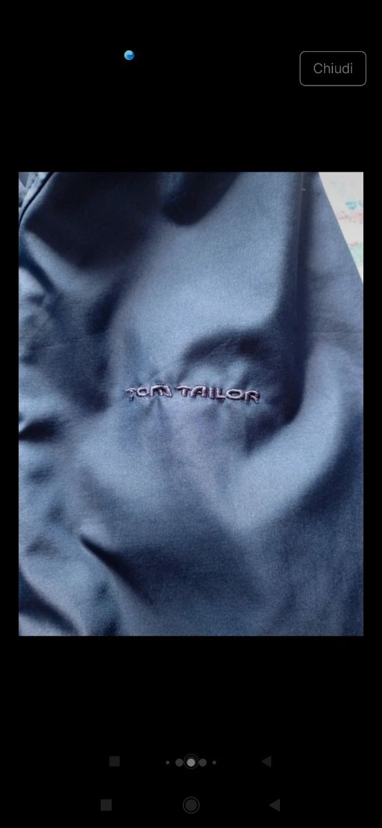 Trench Tom Tailor blu scuro