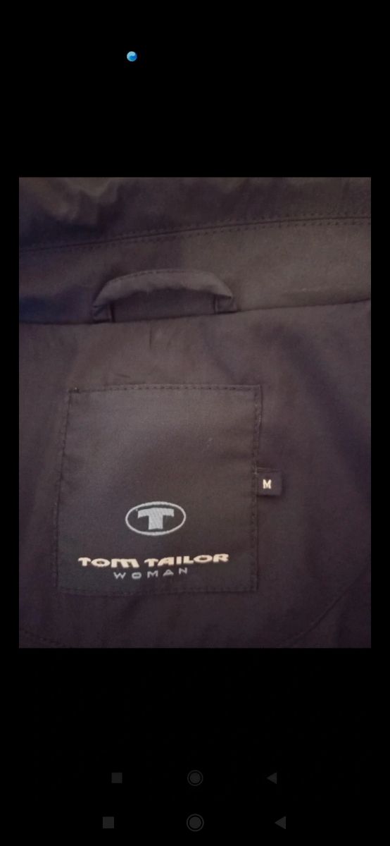 Trench Tom Tailor blu scuro