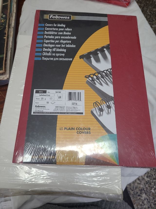 Tapas de encuadernar diferentesgramos