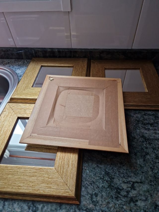 Cuatro espejos decoracion dorados