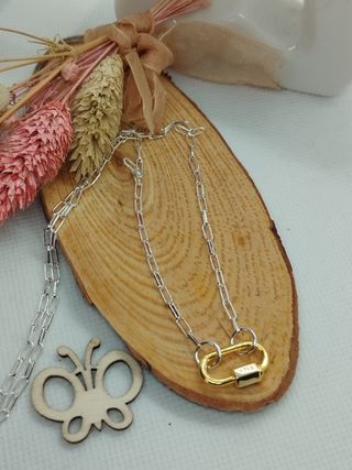 Cadena de Plata con anilla ovalada 
