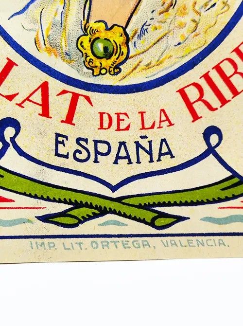 Antiguo Cartel Etiqueta de Naranjas años 50'