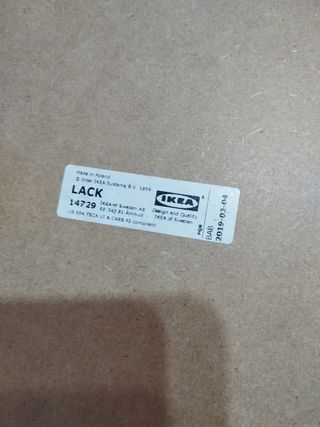 Mesa auxiliar Ikea negro