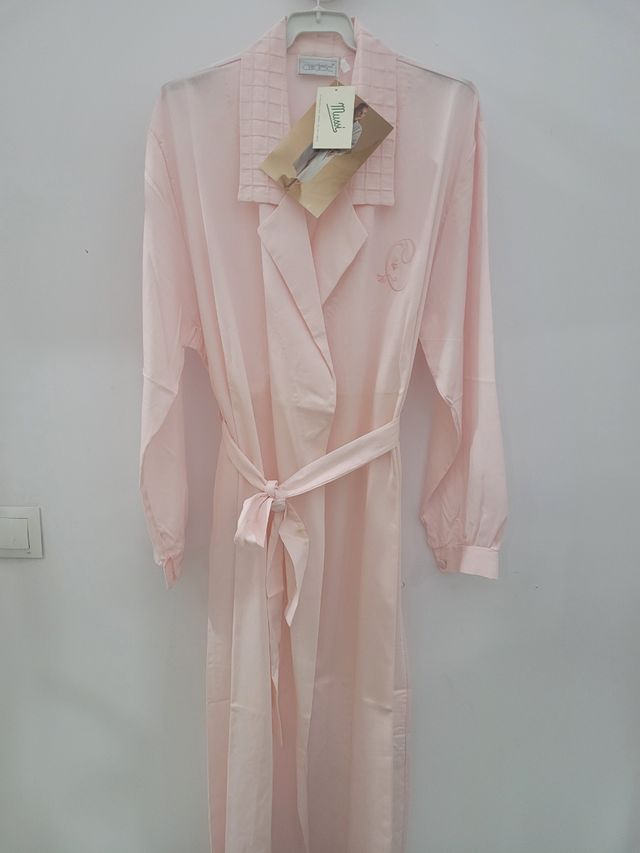 Bata algodón-poliester larga