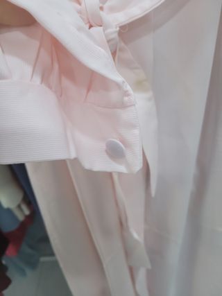 Bata algodón-poliester larga