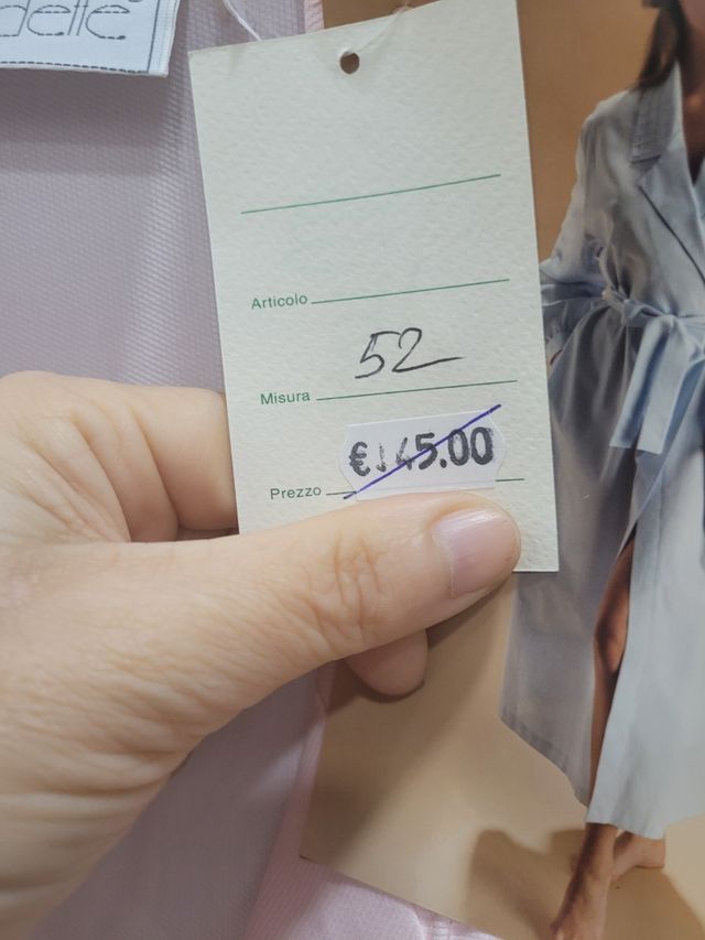 Bata algodón-poliester larga