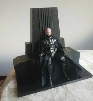 Star Wars 6". Trono Darth Vader Mustafar con base.