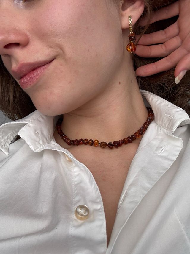 Collares con pendientes un lote