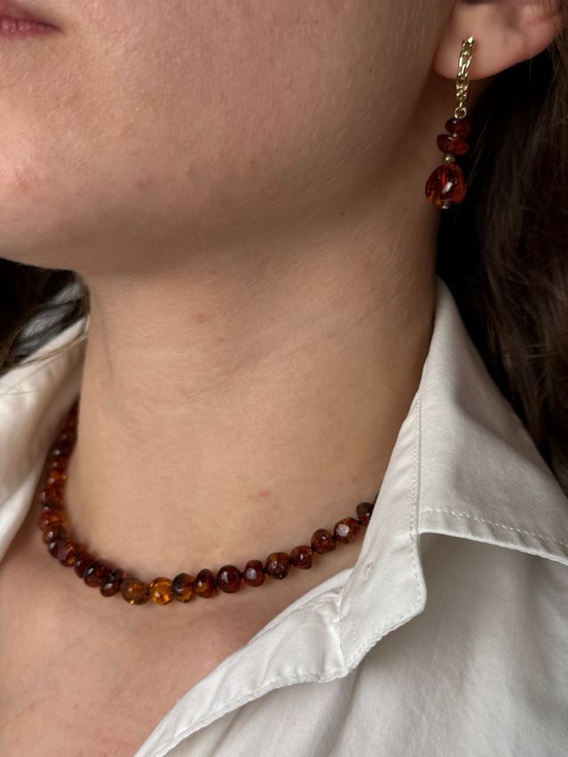 Collares con pendientes un lote