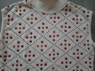 Jersey de cuello vuelto y sin mangas