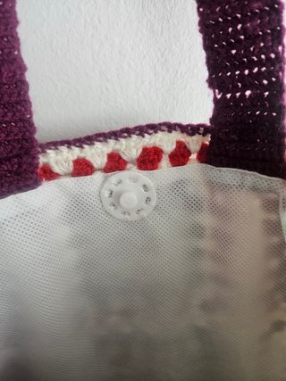 Bolso ganchillo boho hippie retro vintage con mone