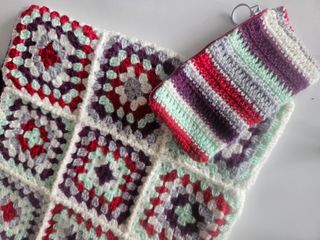 Bolso ganchillo boho hippie retro vintage con mone