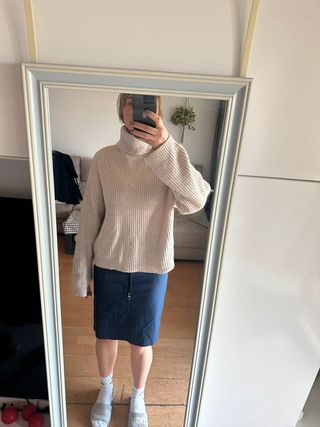 Jersey oversize con mangas anchas talla M