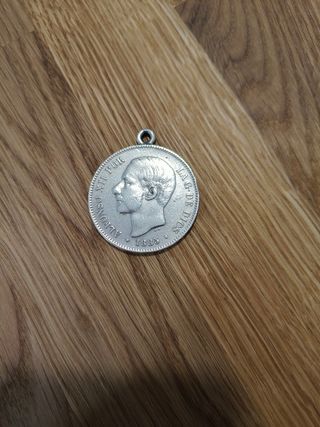 5 pesetas 1885