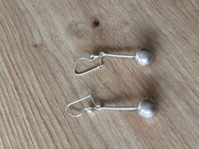 Pendientes plateados