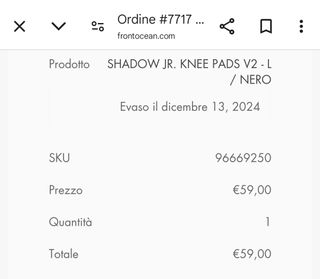 Ginocchiere BMX Bambino SHADOW JR. tg. L