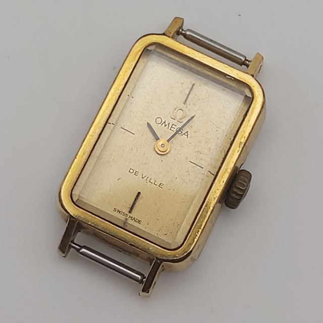 OMEGA DE VILLE PLACA DE ORO TONNEAU MUJERES