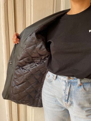 Blazer/Chaqueta/Cazadora cuero sintético vintage