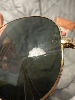 Gafas rayban aviator classic doradas polarized