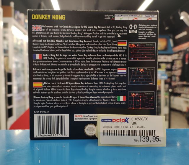 DONKEY KONG GAME BOY ADVANCE (SEMINUEVO)