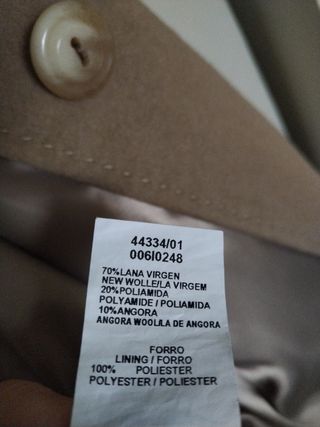 Abrigo Talla 48