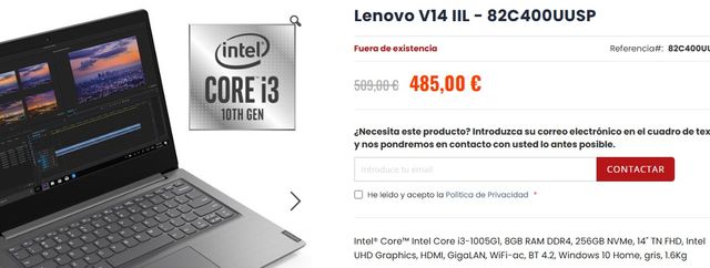 Computer portatile Lenovo V14-IIL 