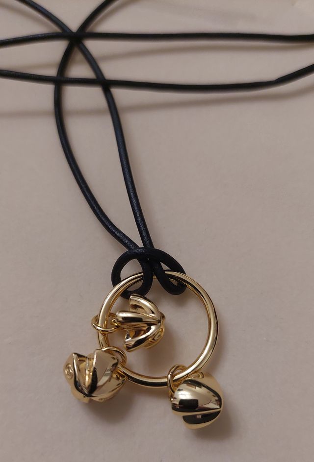 Cerchio con 3 pendenti: quadrifoglio, stella cuore