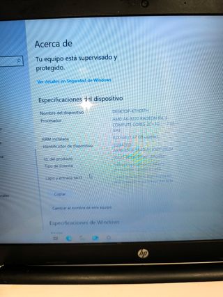 Portátil HP NOTEBOOK AMD A6-9220