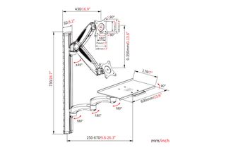 Soporte de pared para 1 Monitor hasta 32" Con Band