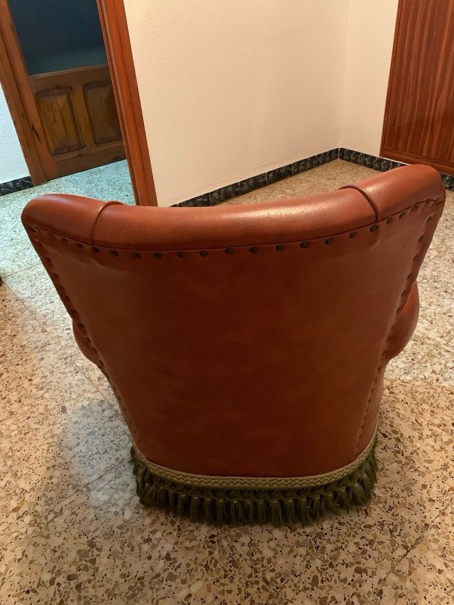 Sillon retro verde y marron