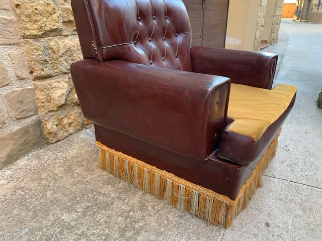 Sofa retro marron