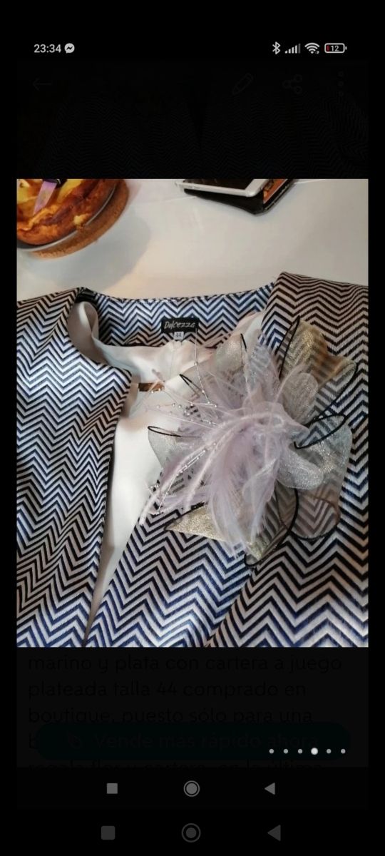 Traje ceremonia Tres piezas, talla 44