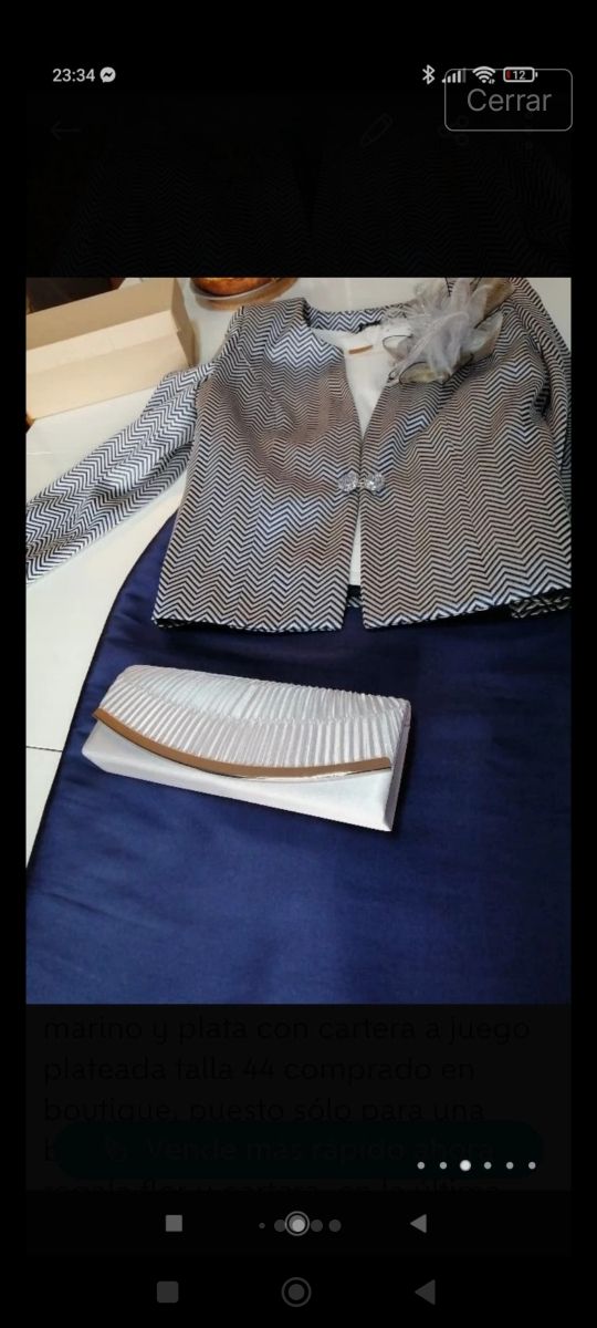 Traje ceremonia Tres piezas, talla 44