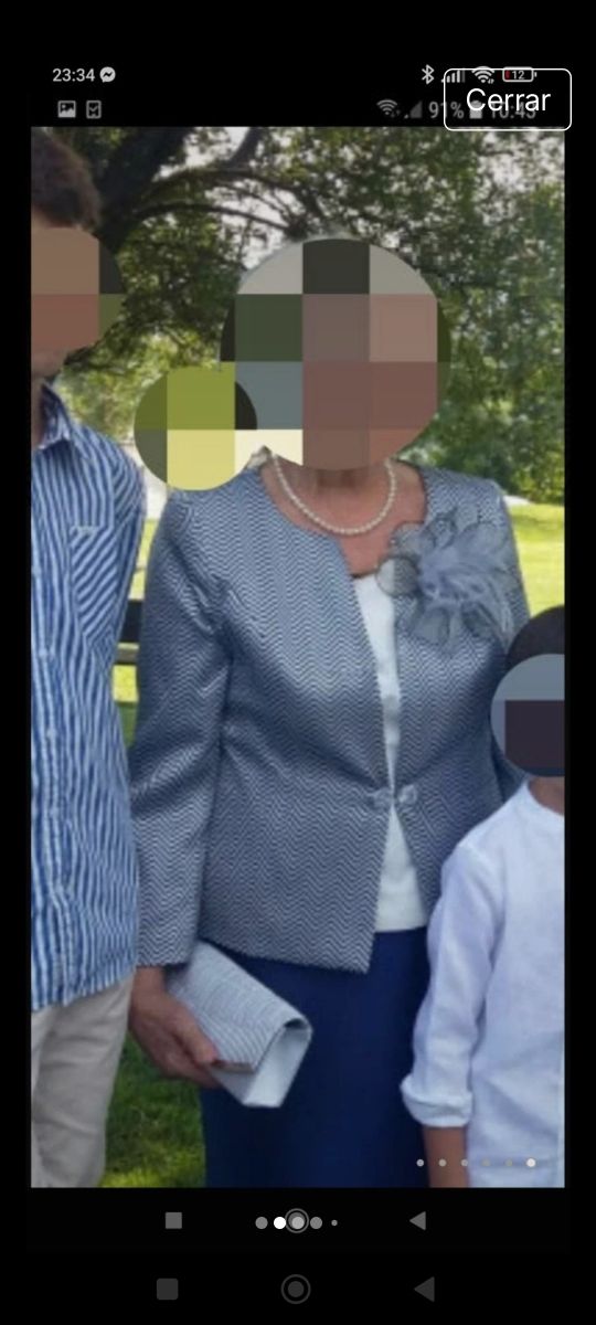 Traje ceremonia Tres piezas, talla 44