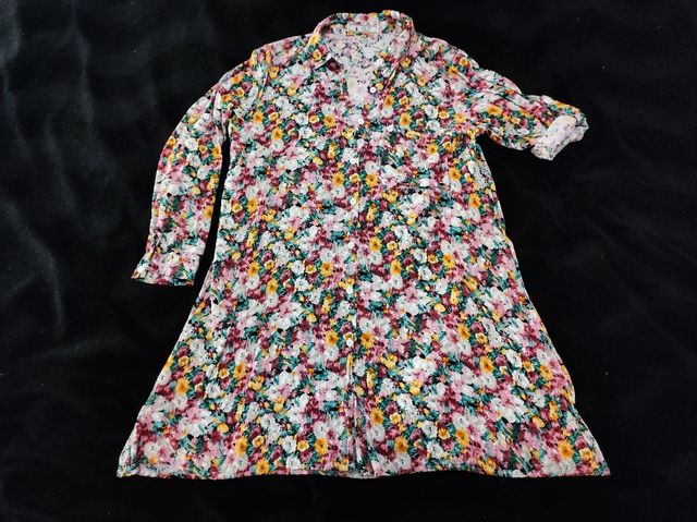 Vestido camisero flores