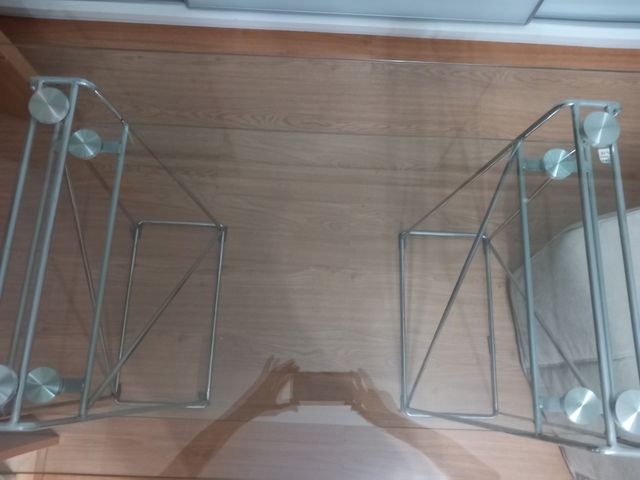 Moderna mesa escritorio de cristal