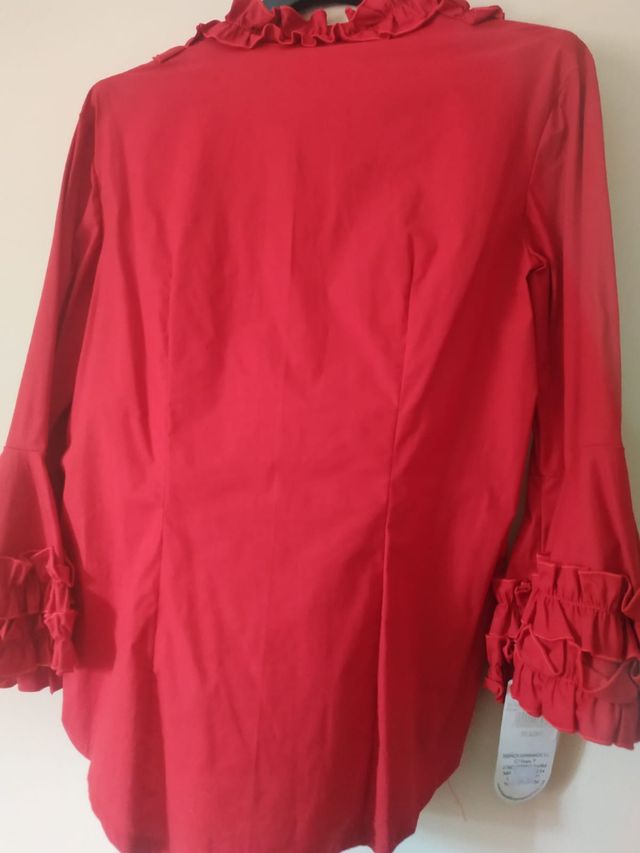 Camisa roja mujer