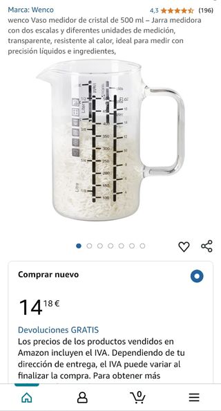 Vaso medidor 500 ml