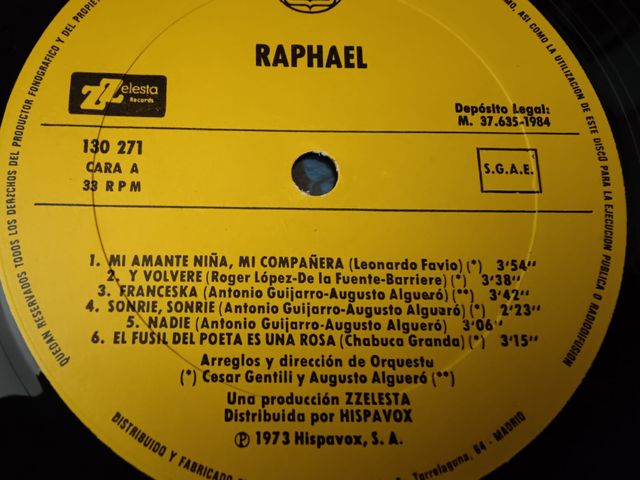 Vinilo Raphael
