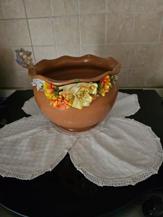 Vaso cascibon alto 17 cm. diametro 21 cm.