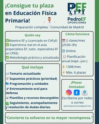 Preparador Educación Física. @Pedroef_oposiciones