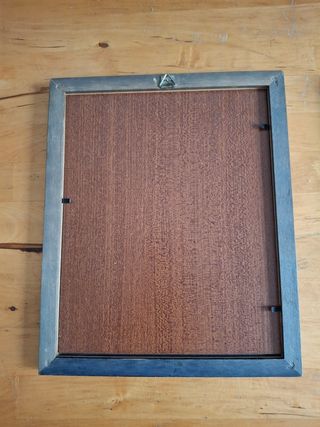 Cuadros de flores secas vintage con firma