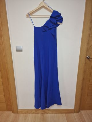 Vestido largo fiesta azul talla 36
