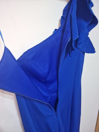 Vestido largo fiesta azul talla 36