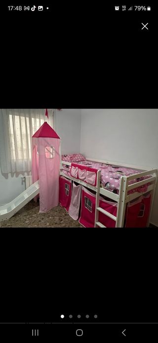 Cama con tobogán